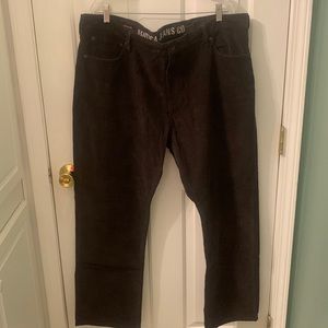 Mens Nautica Brown Corderoy Size 42 Pants